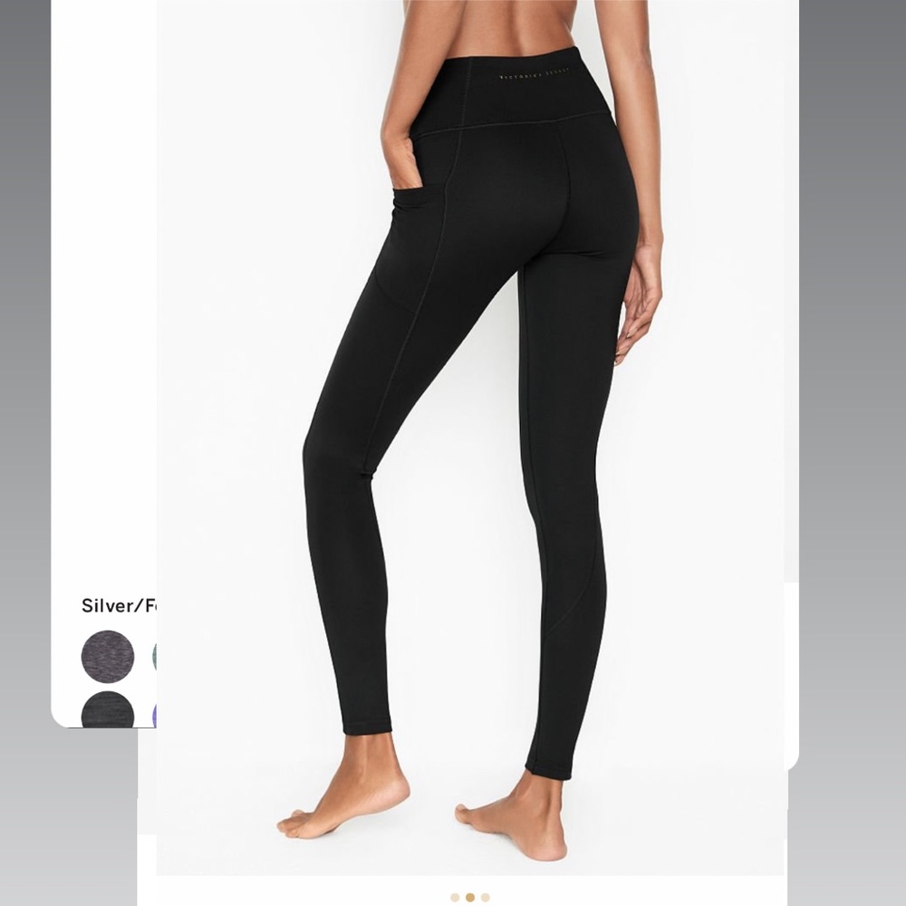 Victoria’s Secret Incredible Essential Legging Size 2 Black. Has pockets!
